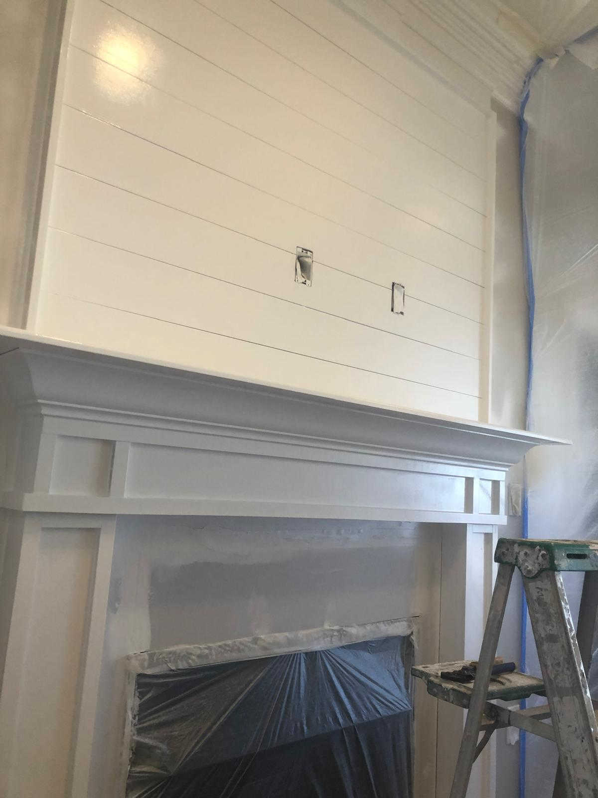 Gomez Painting LLC - Fireplace & Shiplap 4