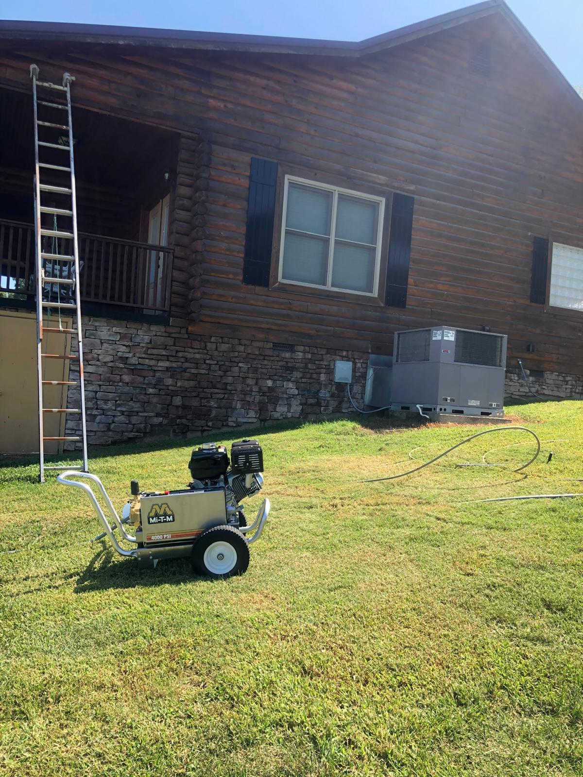 Gomez Painting LLC - Log Cabin Staining 1