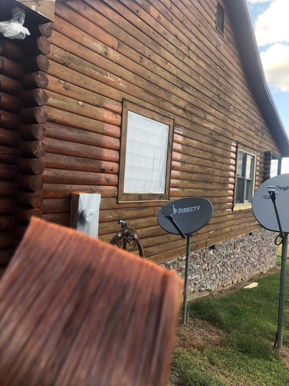 Gomez Painting LLC - Log Cabin Staining 2