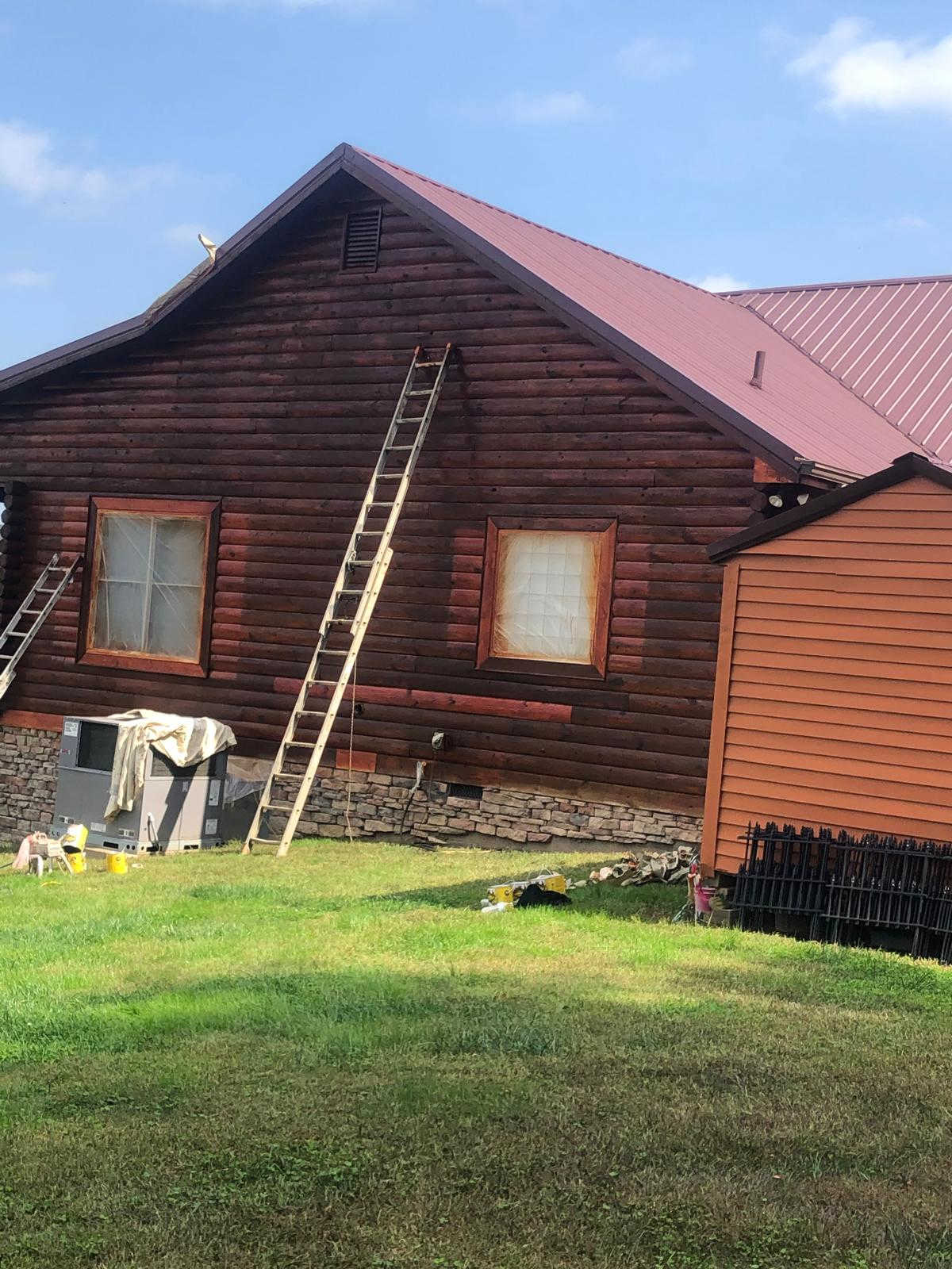 Gomez Painting LLC - Log Cabin Staining 4