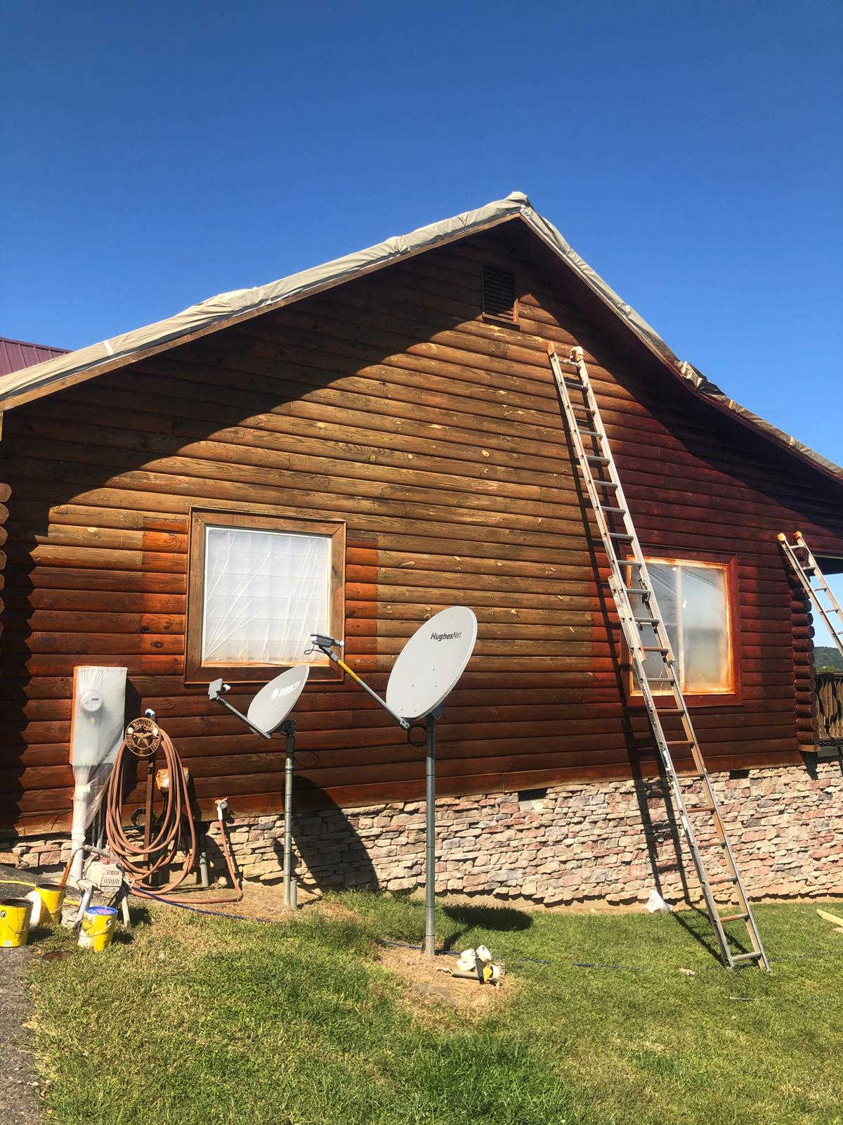 Gomez Painting LLC - Log Cabin Staining 5