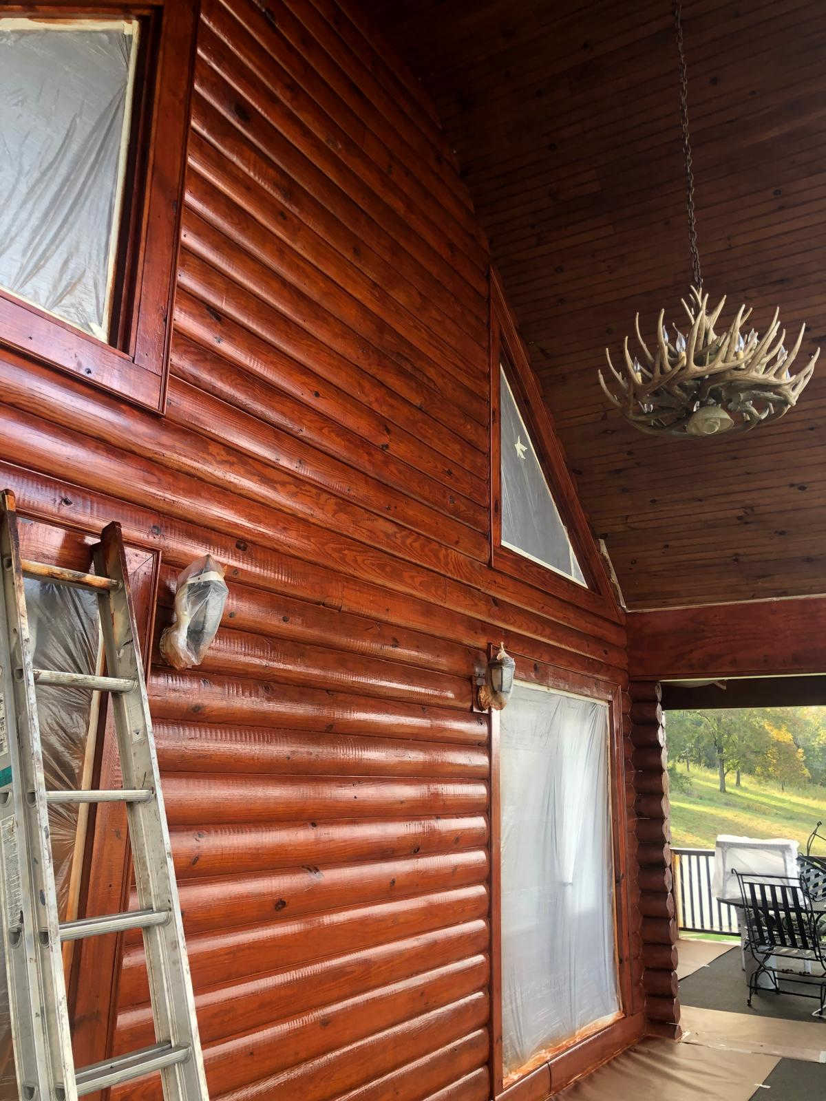 Gomez Painting LLC - Log Cabin Staining 7